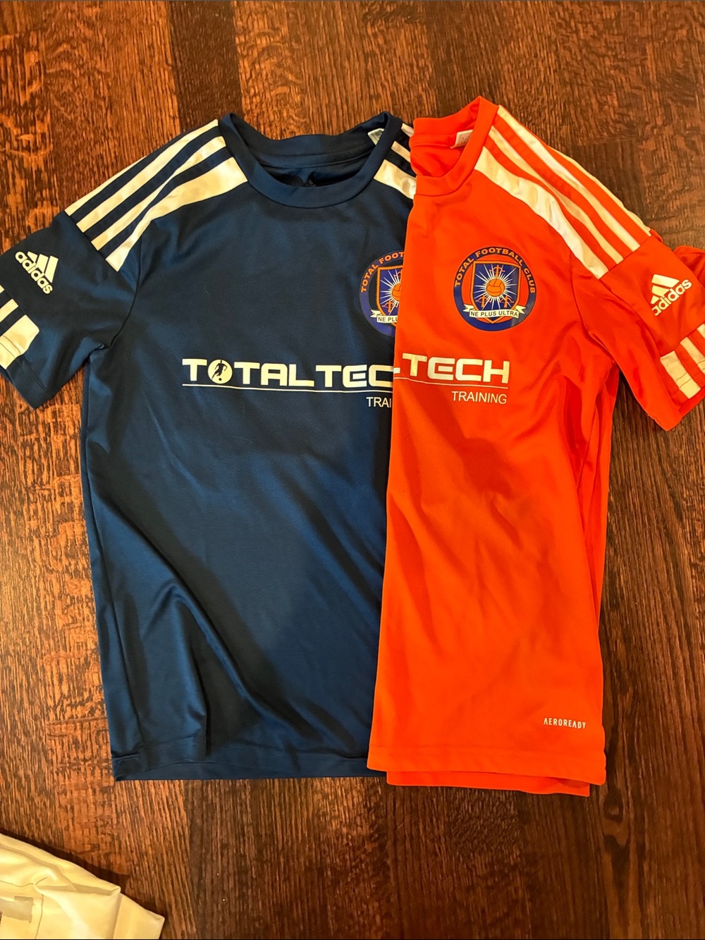 adidas Kids TotalTech Training Shirts - Navy & Orange